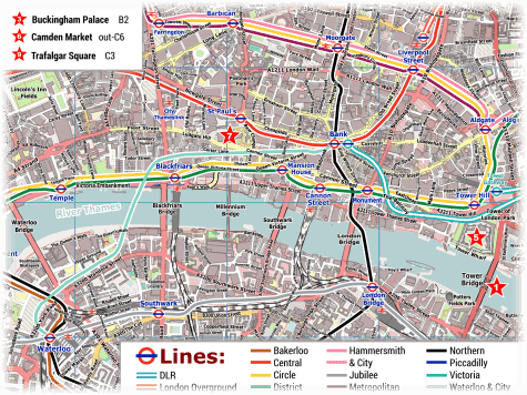 detailed road maps of london