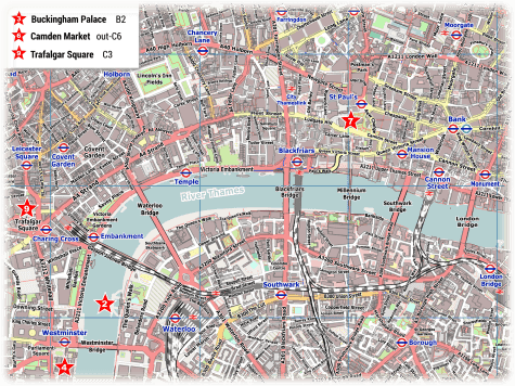 London City Center Street Map PDF