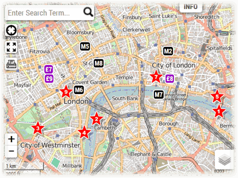 tourist map of london city London Tourist Map For Sightseeing Interactive tourist map of london city
